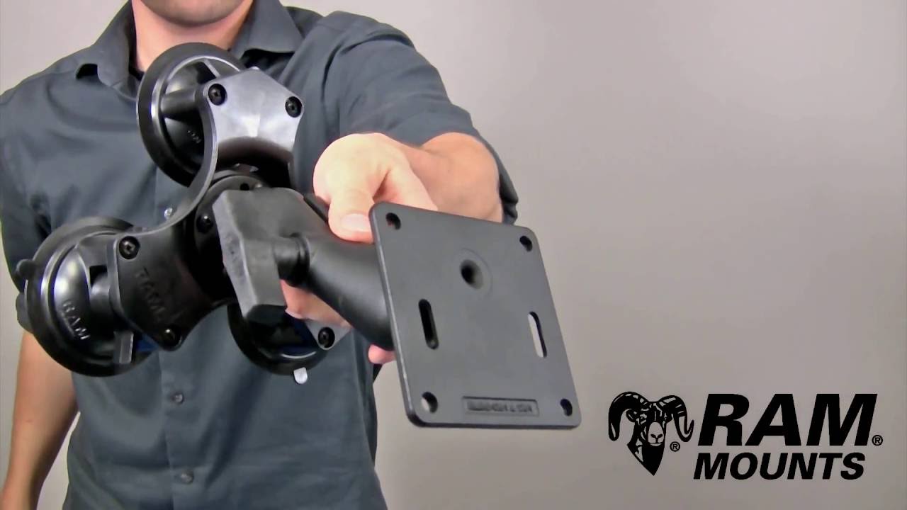 RAM&reg; Triple Suction Cup Mount with VESA Plate