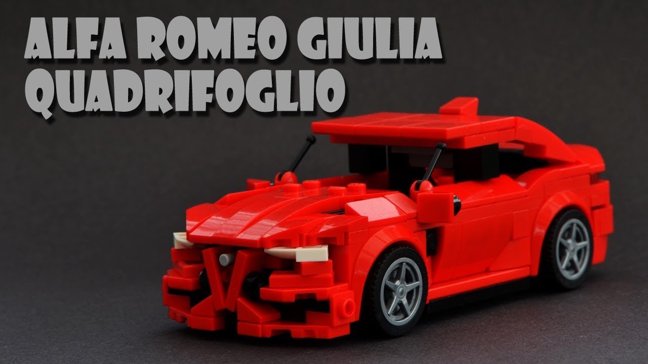 LEGO Alfa Romeo Giulia Quadrifoglio MOC +instructions | Minifig Scaled |