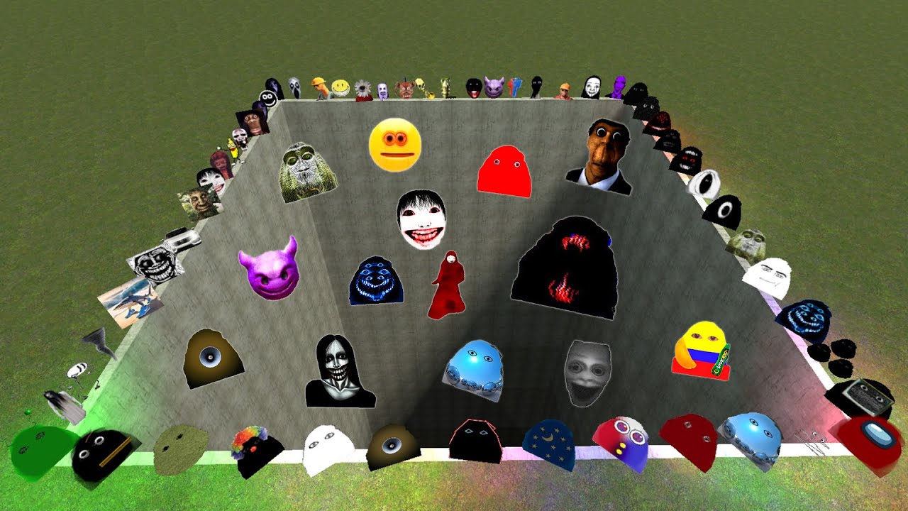 Злая семья Мунси Никос Некстботс ПАДАЕТ В ДЫРУ, преследуя меня в Garry's Mod