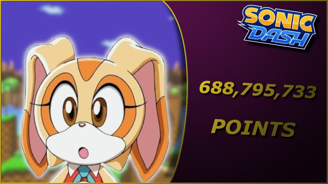 Sonic Dash — Beating my High Score Twofold — Over 600,000,000 points!