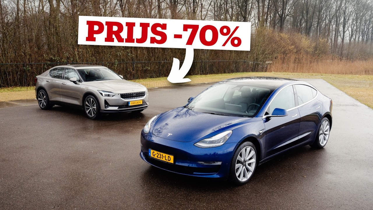 Tesla Model 3 vs. Polestar 2: deze tweedehands elektrische auto kun jij nu beter kopen