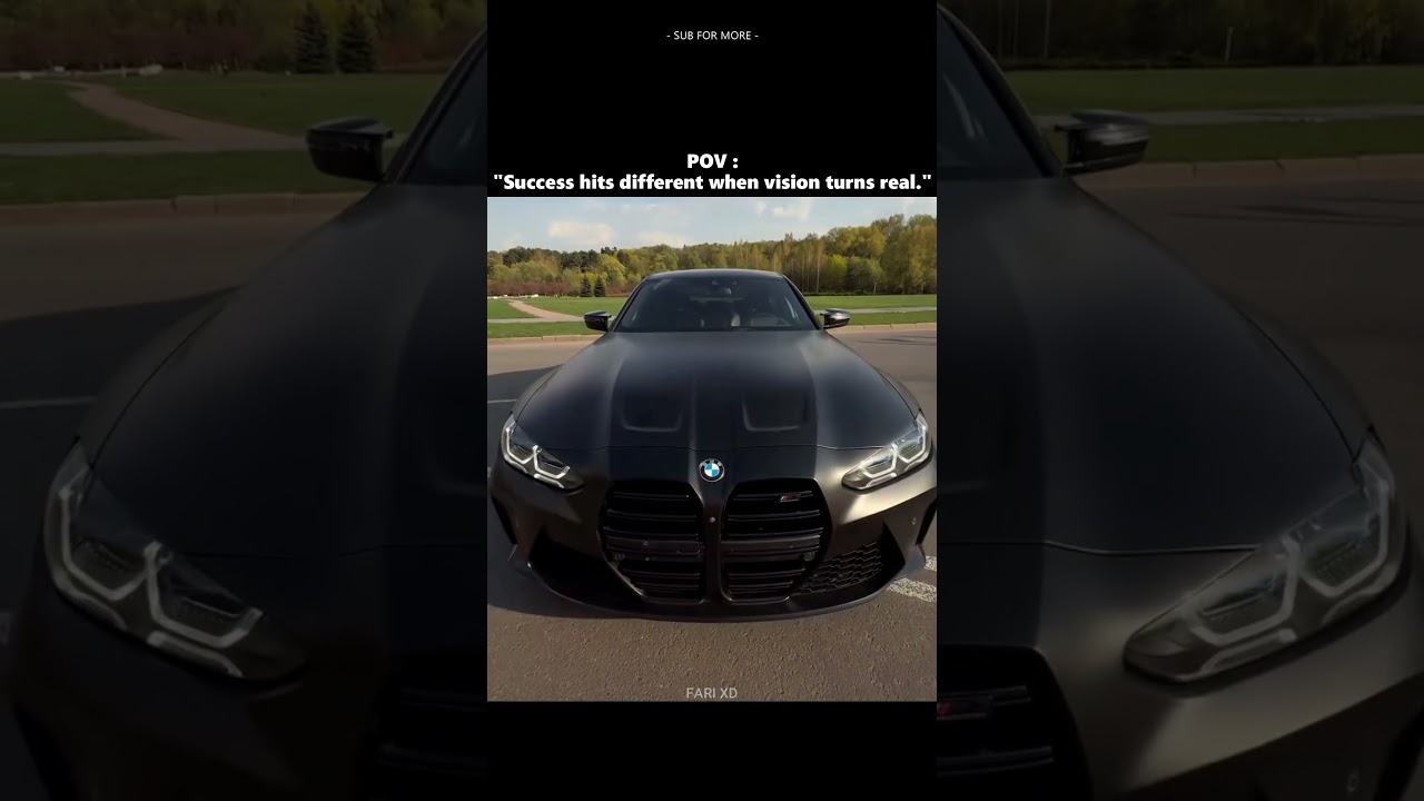 Success hits different when vision turns real 🖤 #bmw #bmwm5 #bmwm4 #millionairevibes #viral #trend