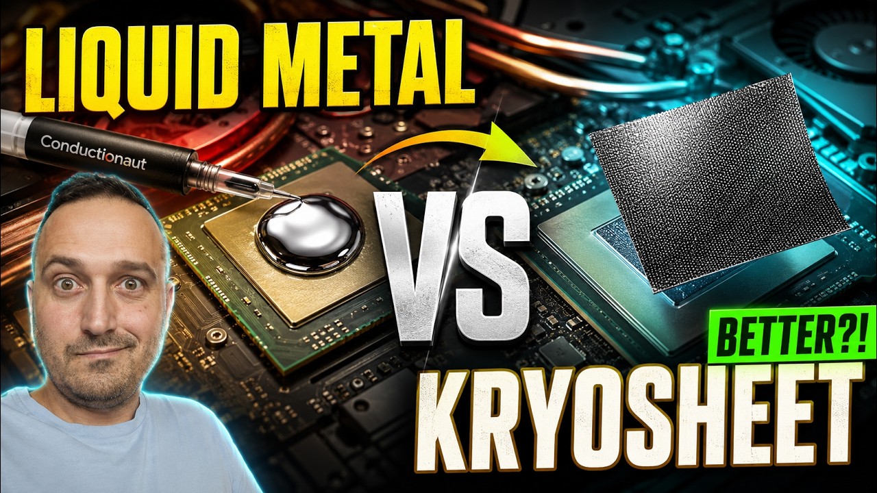 Я заменил Paste Liquid Metal на KryoSheet… Это действительно ЛУЧШЕ!