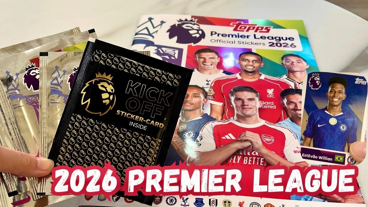 Open 2026 Premier League Topps stickers STARTER PACK | new football sticker collection !