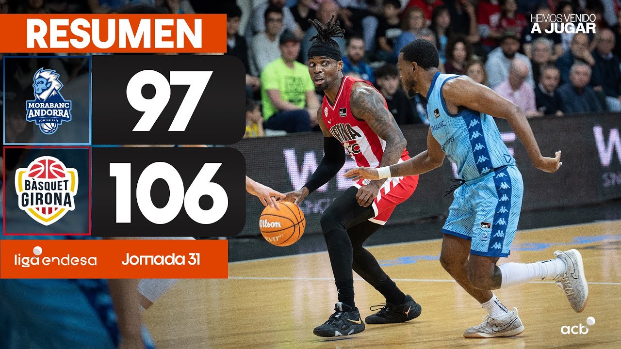 MoraBanc Andorra - Bàsquet Girona  (97-106) RESUMEN | Liga Endesa 2024-25