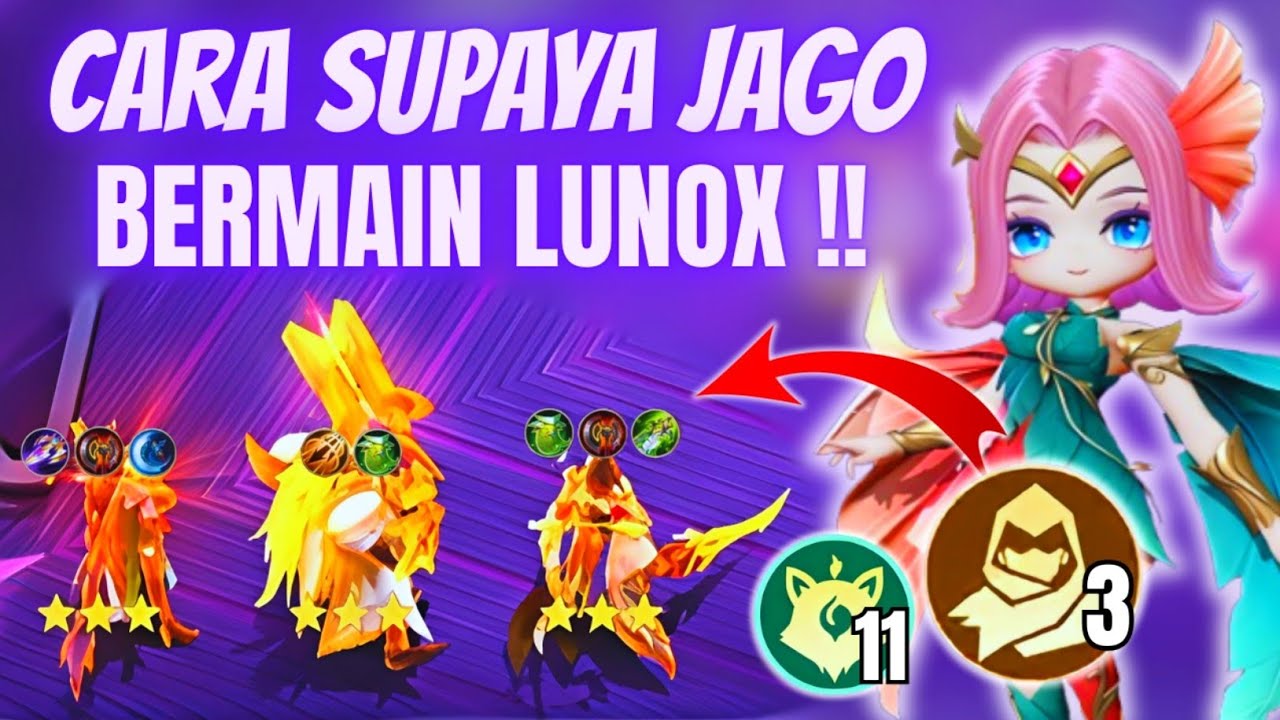 TIPS MAIN LUNOX‼️COMBO CUAN MALING CUAN AUTO TERNAK HERO B3 !! CARA BERMAIN COMMANDER LUNOX TERBARU