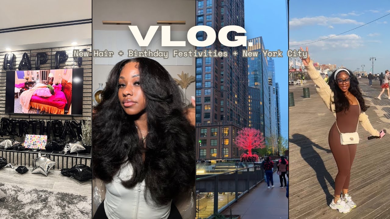 VLOG | New York City + Coney Island | Birthday Festivities | New Hair