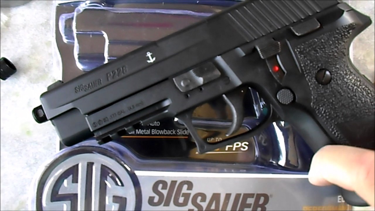 Airgun - Sig Sauer P226 Navy Seals Co2 4,5mm - E&G Comércio