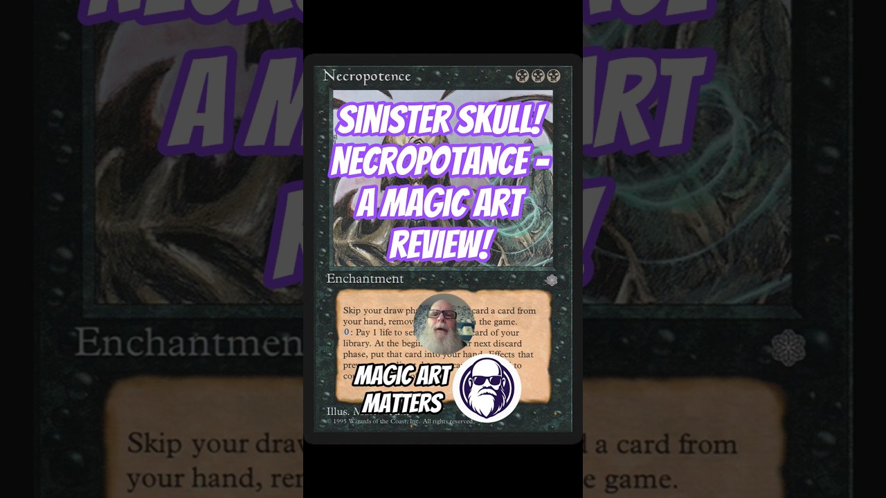 Sinister Necropotence uses Split Complementary while causing Fear in Opponents - Magic Art Review
