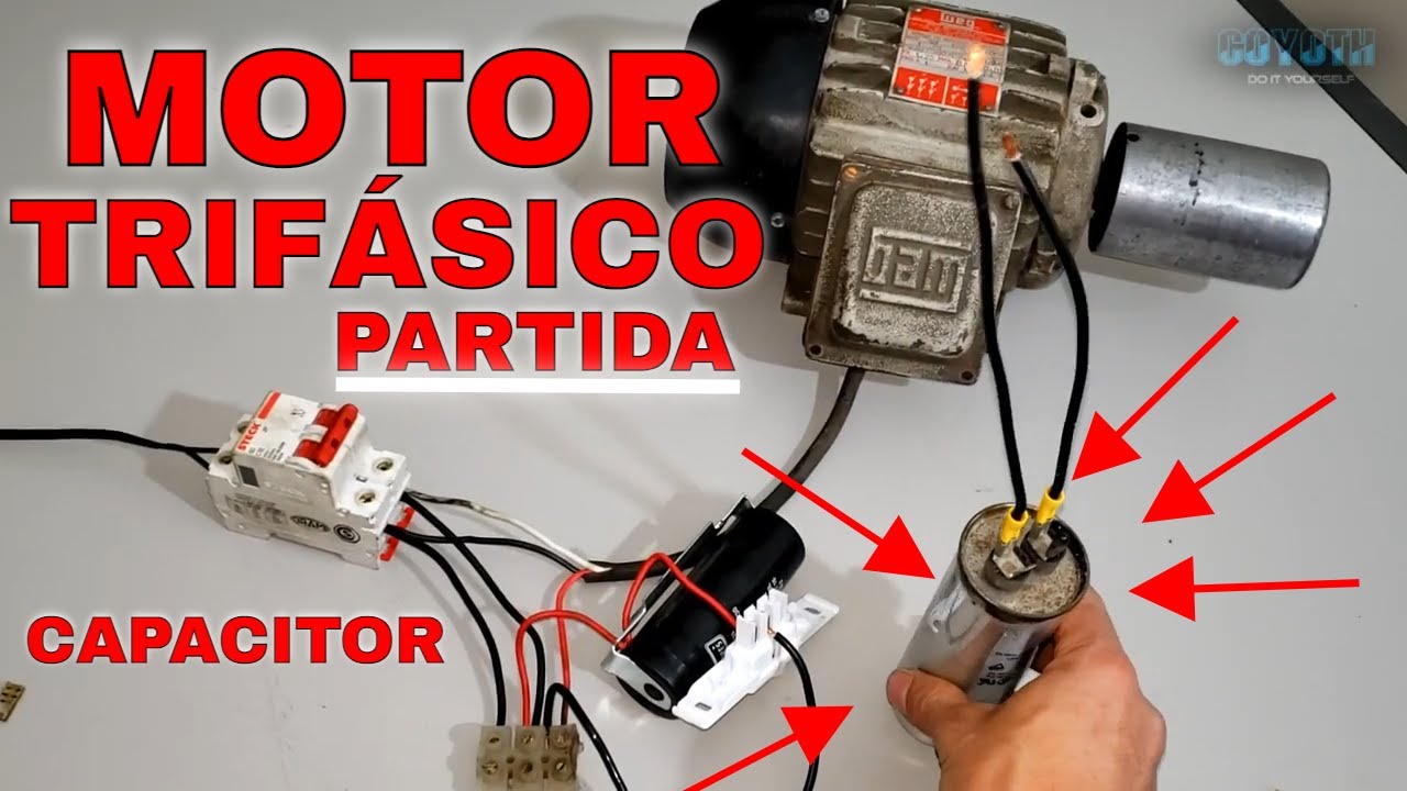 MOTOR TRIFÁSICO COM DUAS FASES COM MAIS TORQUE!