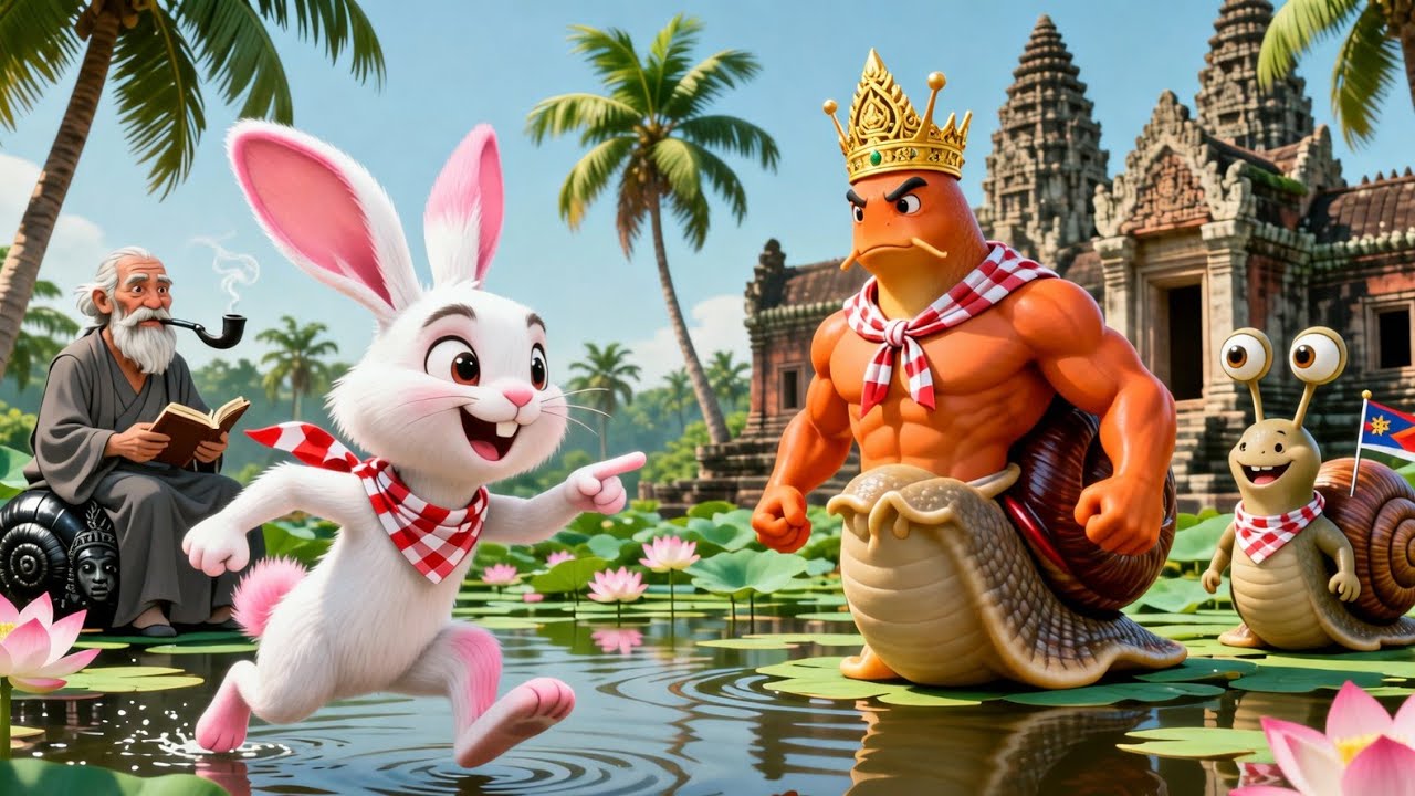 រឿង សុភាទន្សាយ ភ្នាល់គ្នាជាមួយ ក្សត្រាខ្យង |អក្សរសិល្ប៍ខ្មែរ#រឿងនិទានអប់រំបណ្តុំគំនិត#អំនានរឿងនិទាន 