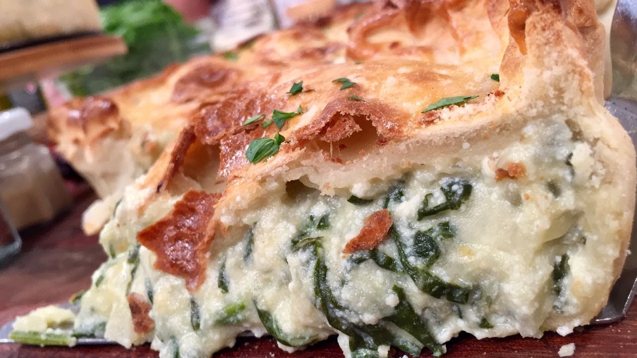 Pascualina con ricota y tarta de brócoli y panceta