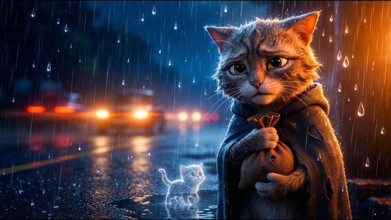 This Mother Cat Faced the Storm for Her Babies | Heartbreaking