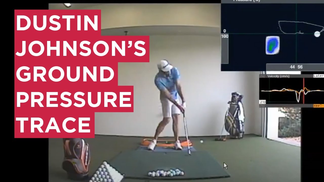 Dustin Johnson's Golf Swing and Ground Pressure Trace Analysis