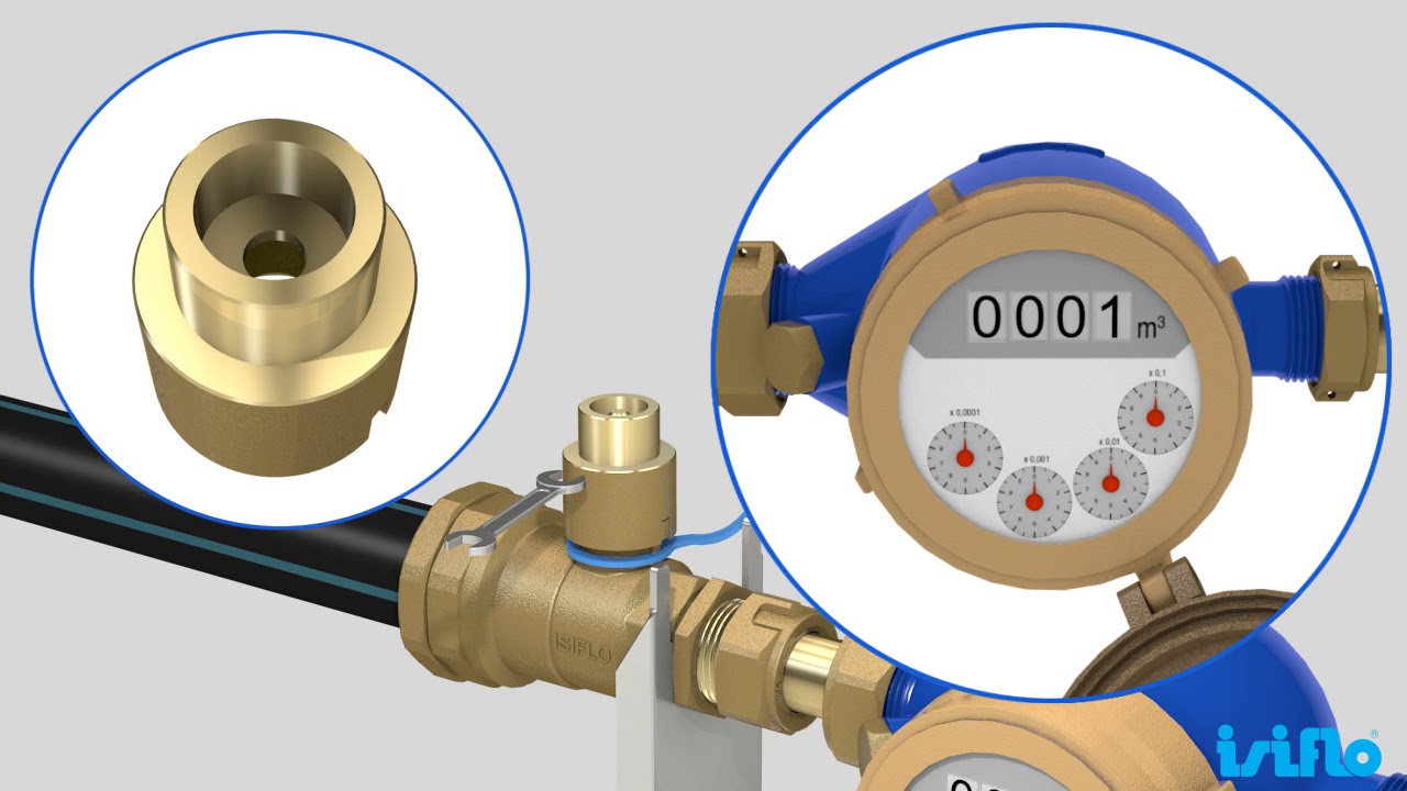 Robinet laiton avant compteur d'eau - ISIFLO - [Branchement]