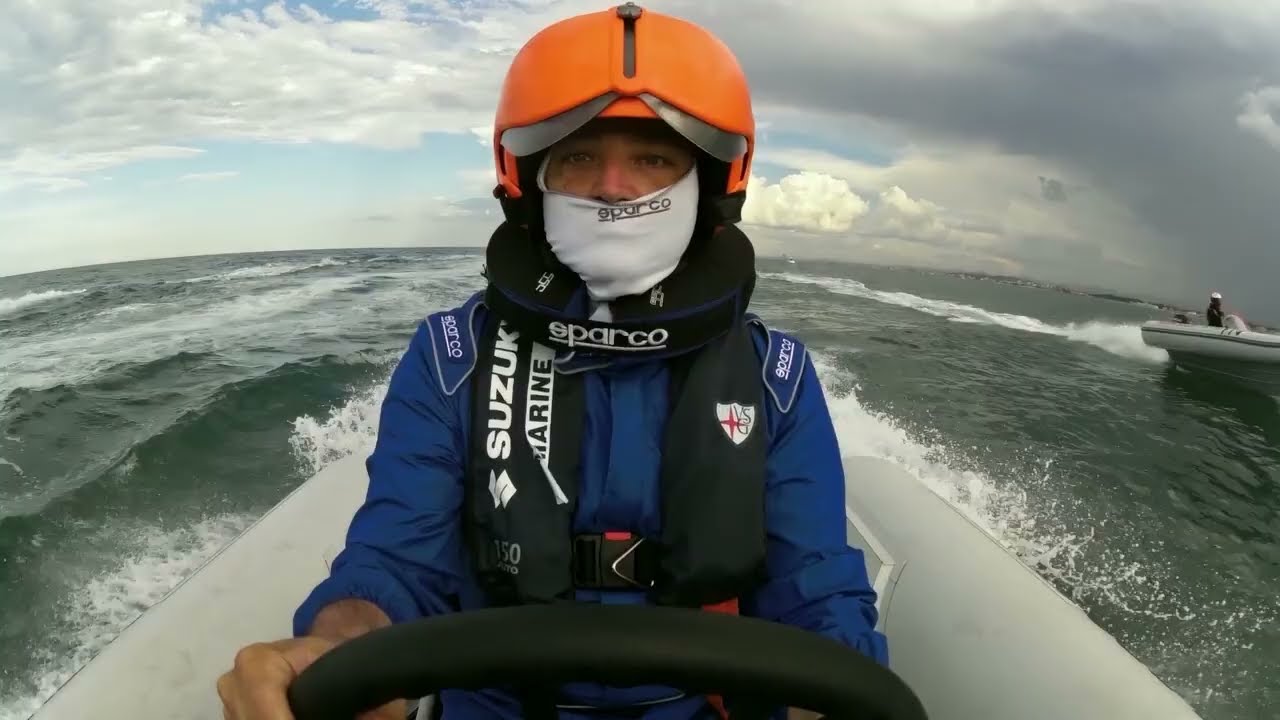 Endurance aboard of a Focchi RIB with a 90HP Suzuki and a Garmin VIRB