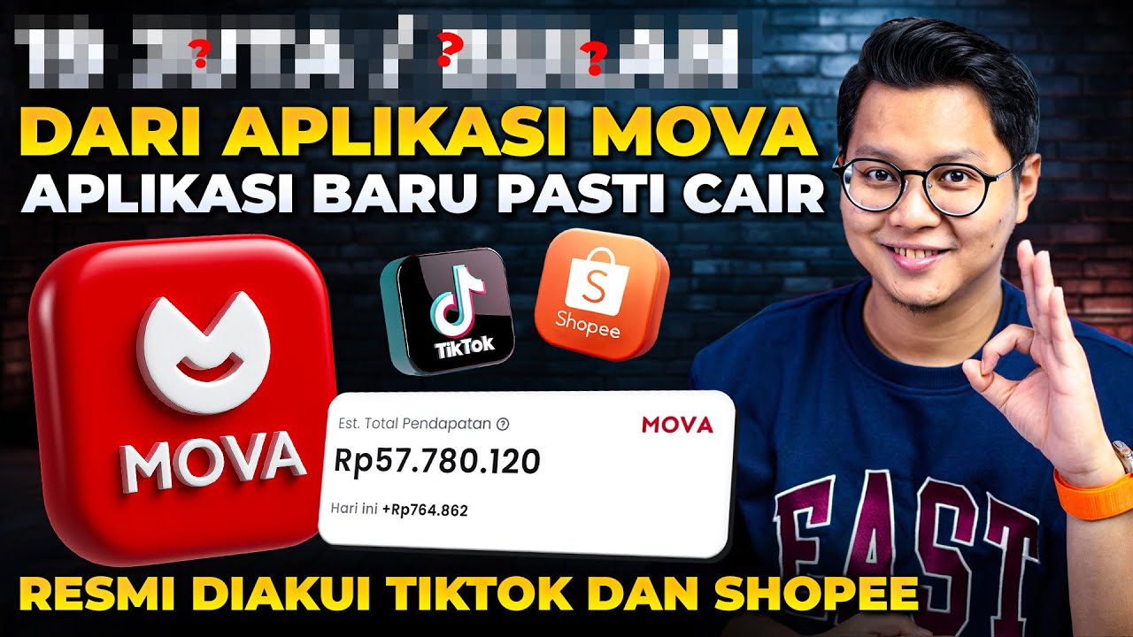 CUAN DARI APLIKASI MOVA, APLIKASI BARU PASTI CAIR RESMI DIAKUI TIKTOK & SHOPEE? AWAS HATI-HATI !