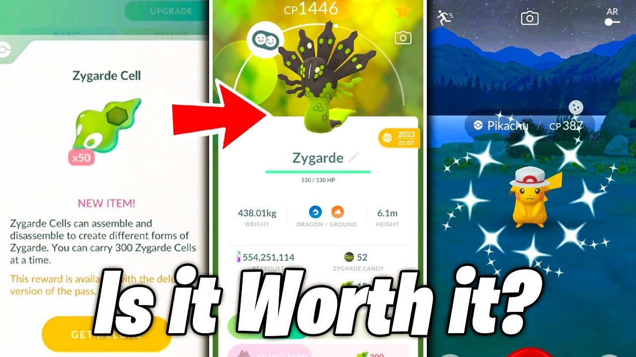 В качестве награды в Pokemon Go получите 50 клеток Зигарда! Новый пропуск на событие Kalos Tour /...