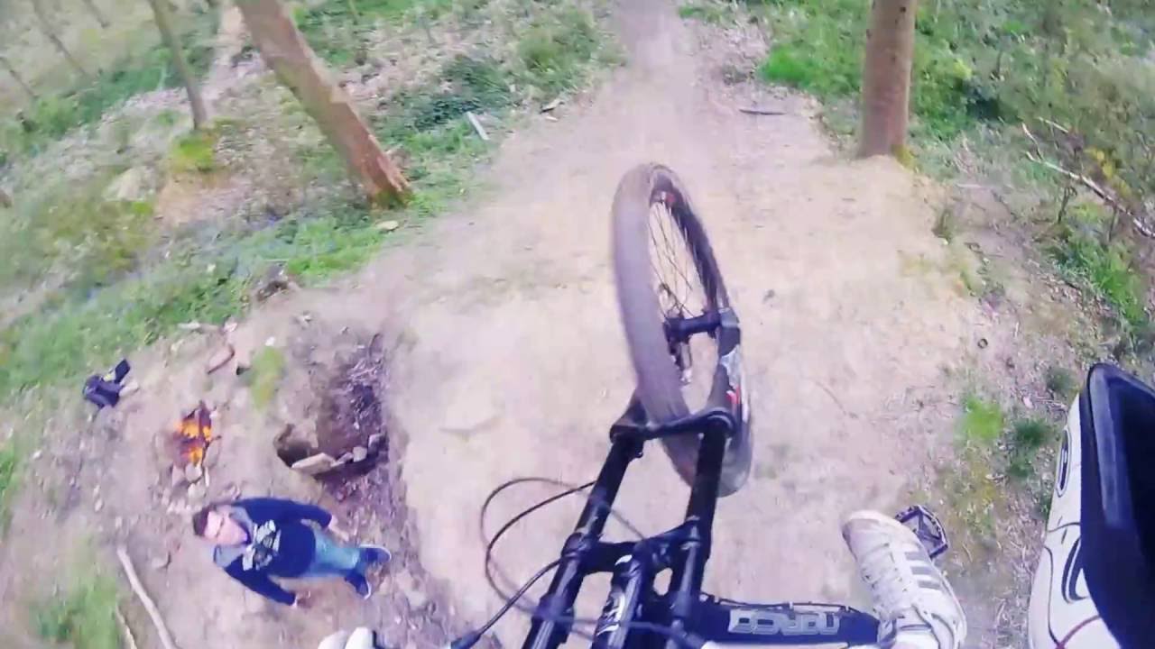 Esholt woods Leeds Yorkshire downhill freeride mountain biking gopro hero4 session