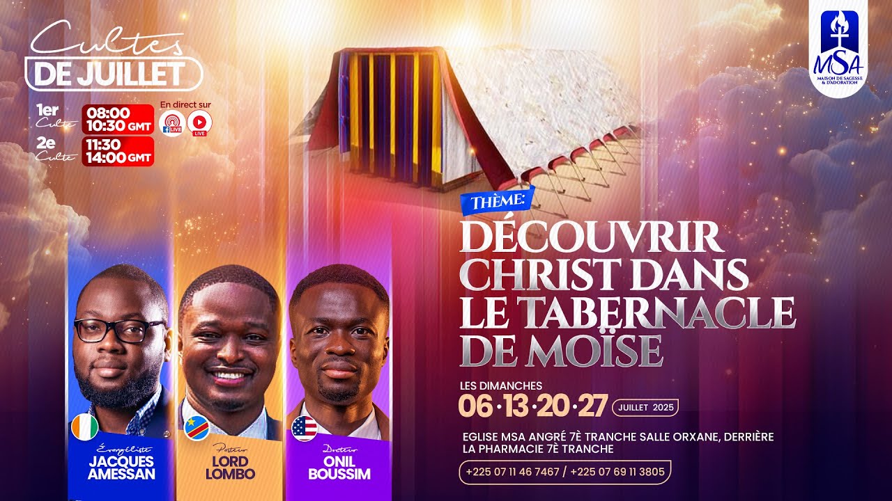 (2) DECOUVRIR CHRIST DANS LE TABERNACLE DE MOISE- Ev JACQUES AMESSAN