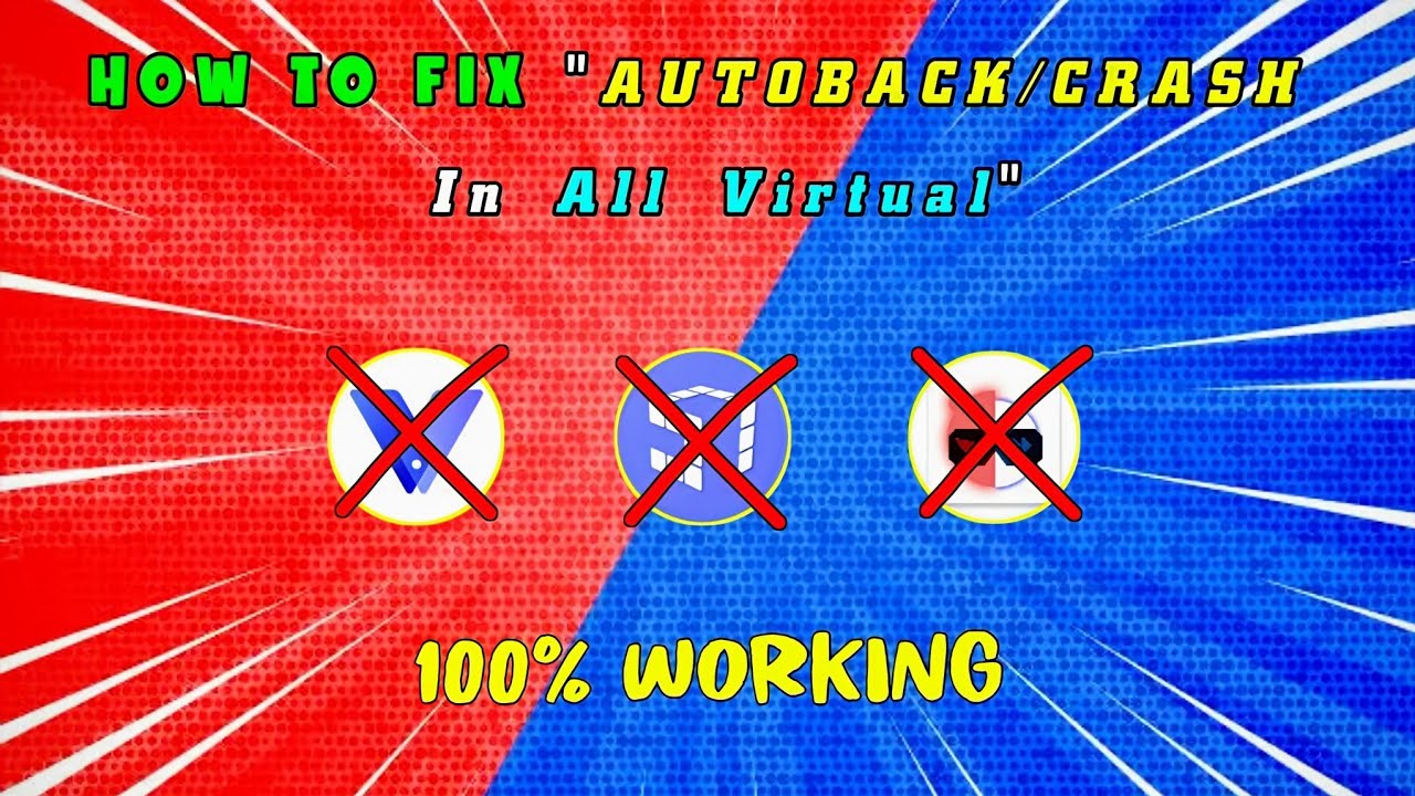 How To Fix Crash In Virtual | FF Autoback Problem Fixed | All Virtual Crash Fix