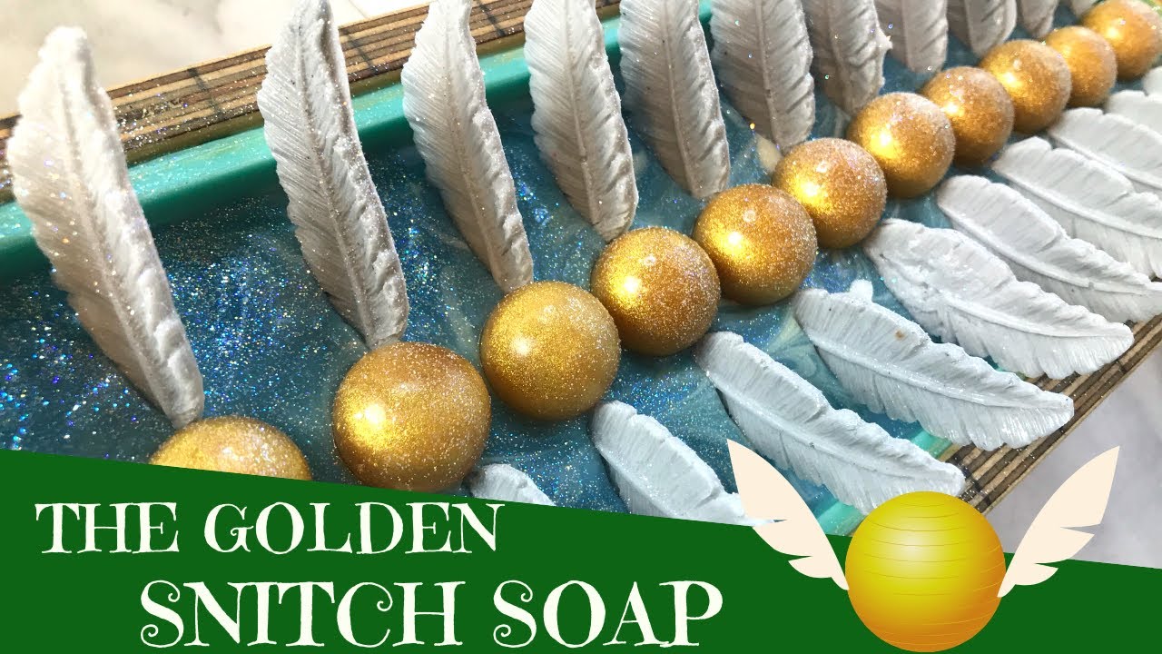 Making of The Golden Snitch Cold Process Soap Harry Potter Inspired  | Luna Fae Creations