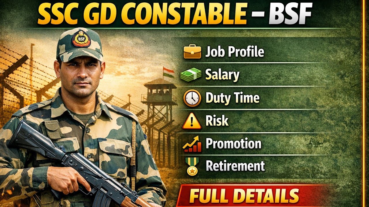 Ssc gd bsf job profile | ssc gd bsf duty time | ssc gd constable bsf job profile #bsfjobprofile #ssc