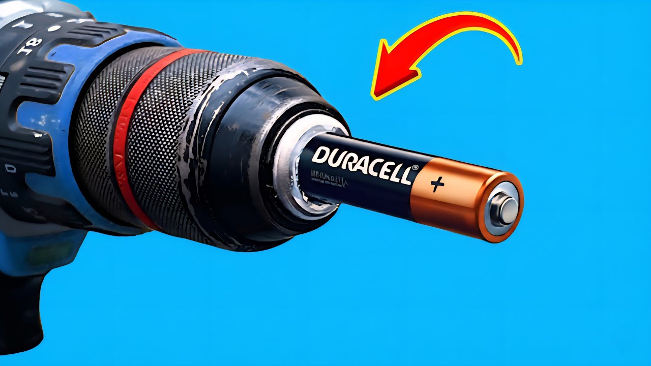 Just insert an old battery into Drill and Every house needs this and no one does it! Creation DIY