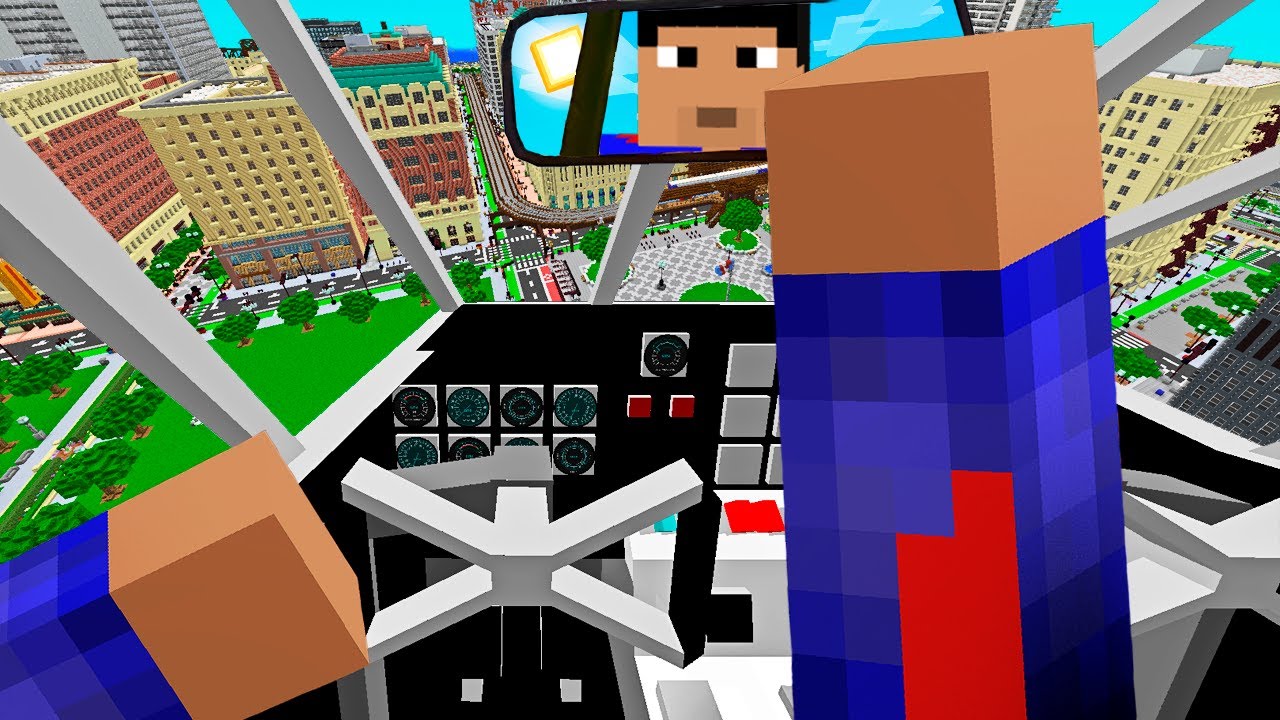 HICE UN VIAJE LARGO Y AÉREO EN AVIÓN EN MINECRAFT TROLL 😱