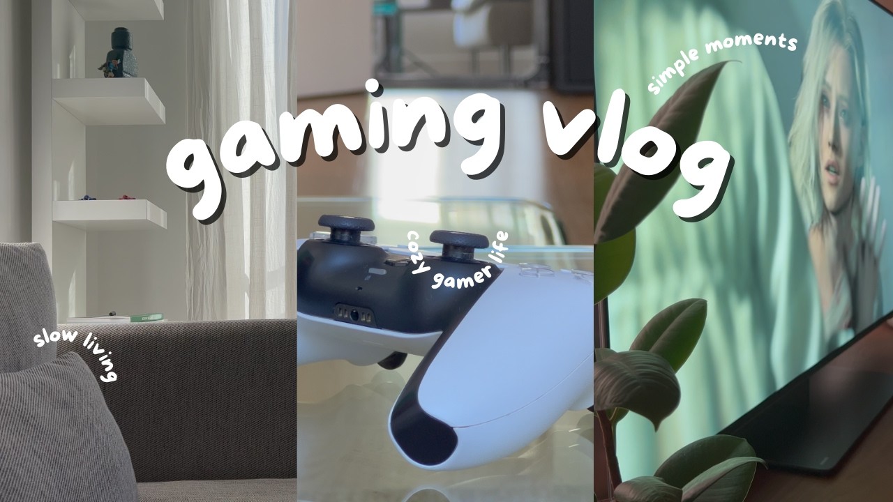 cozy gaming vlog 🎮 | slow living & resident evil