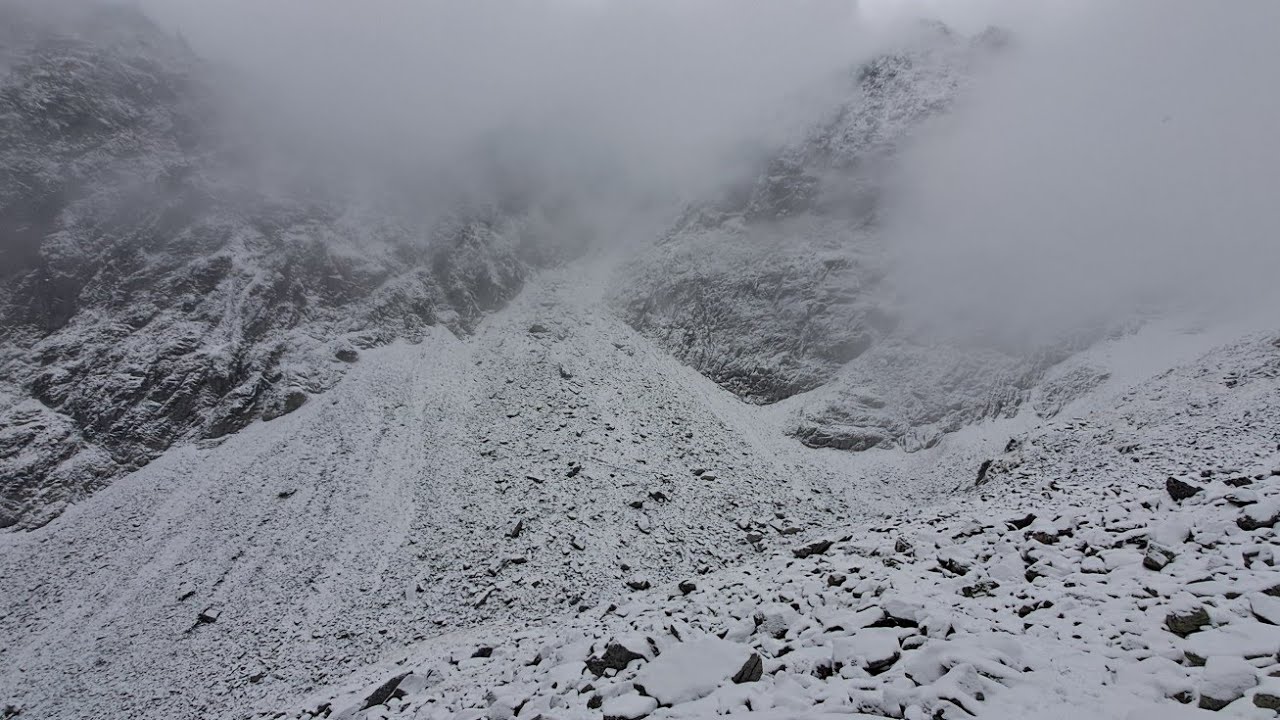 Priečne sedlo ascent (2352m), High Tatras (GoPro)