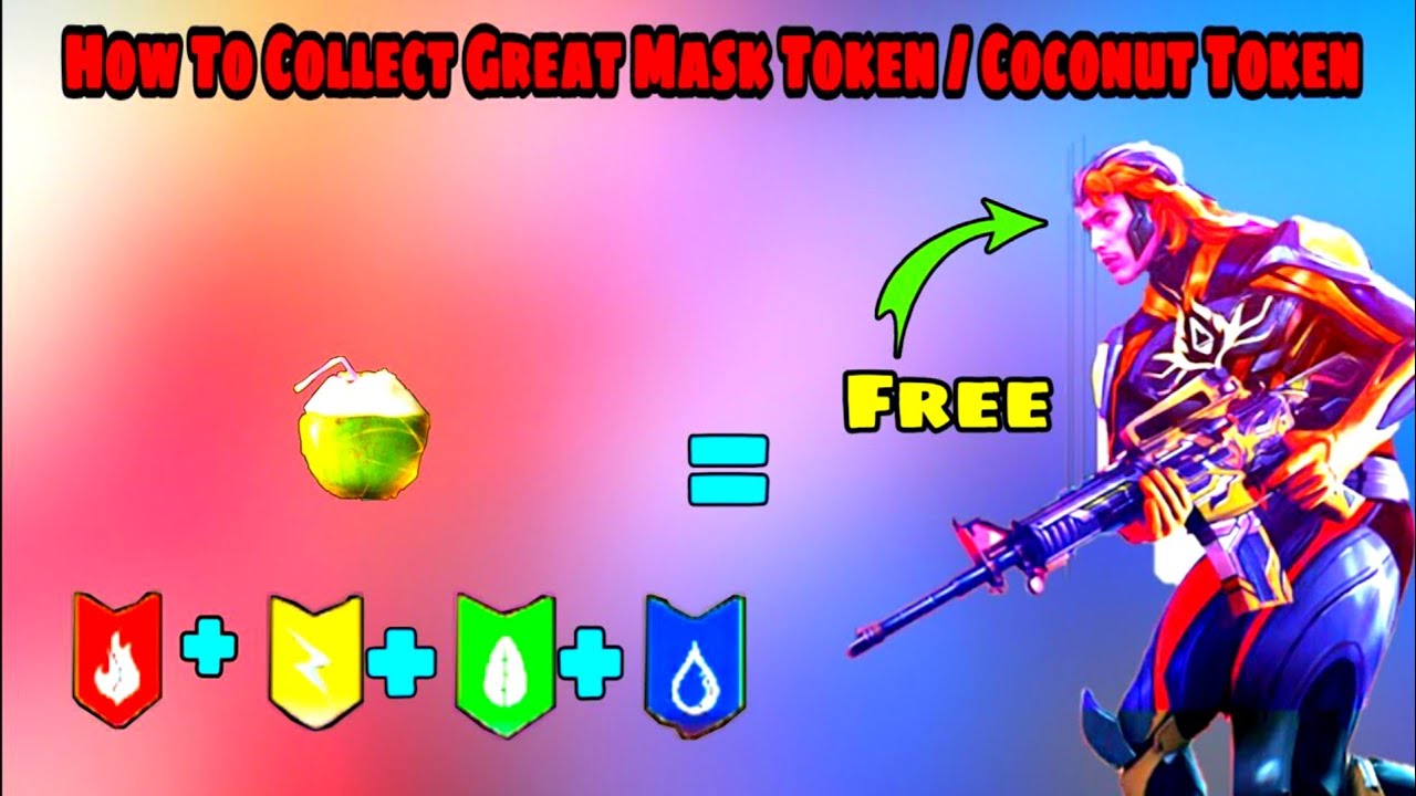 Free Fire Summer Event How To Collect Coconut Token | Great mask Token And Get Bundle Free