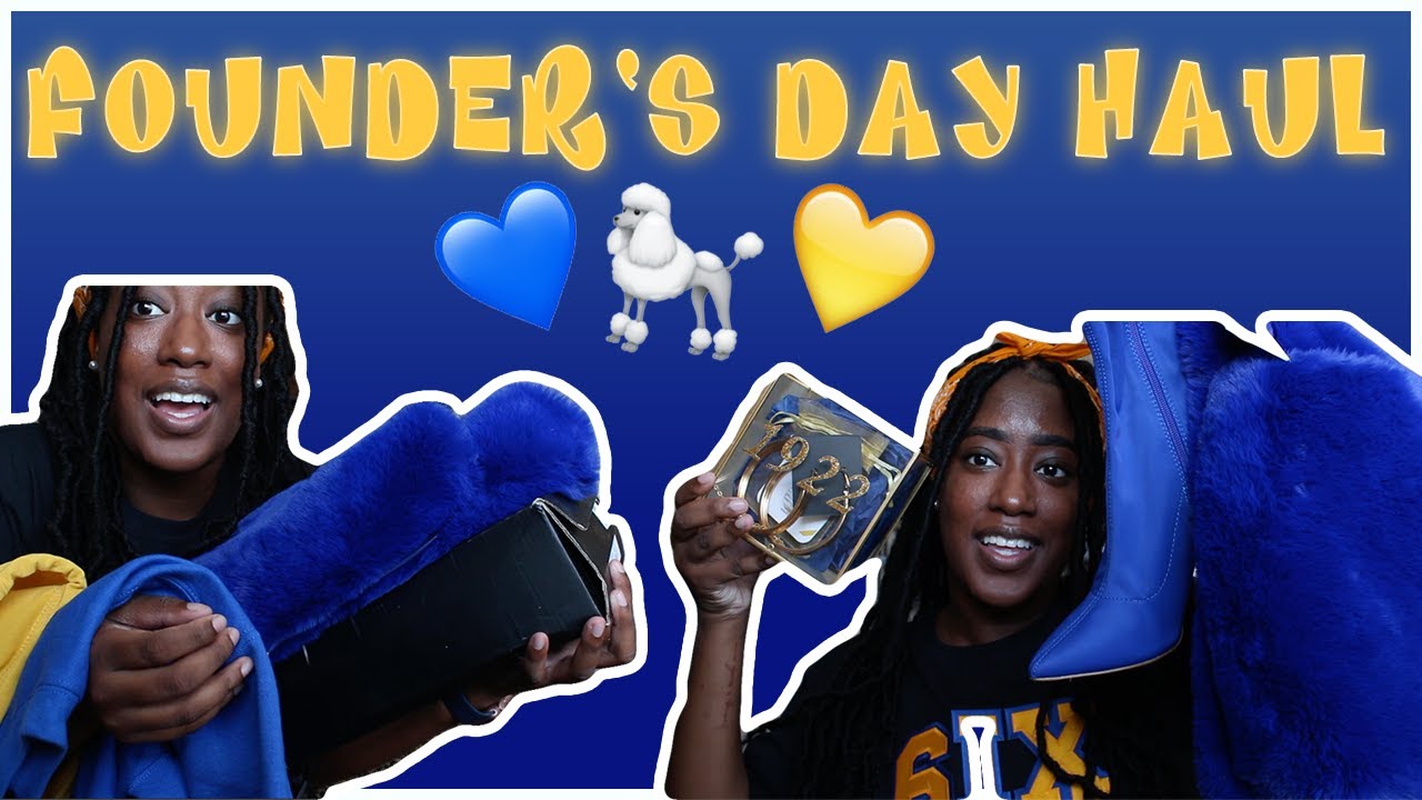 Sigma Gamma Rho Inc. FOUNDER'S DAY HAUL 2020 💙💛🐩