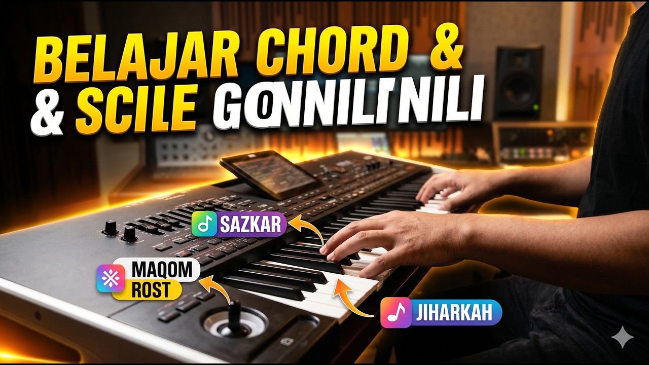 BELAJAR CORD DAN SCALE LAGU GONNILI by hasan arr غَنِّي لِي. غَنِّي لِي شُوَيْ شُوَيْ