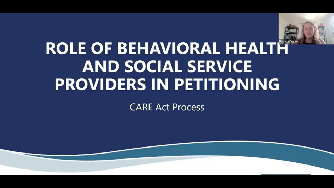 Role of Behavioral Health and Social Service Providers in Petitioning
