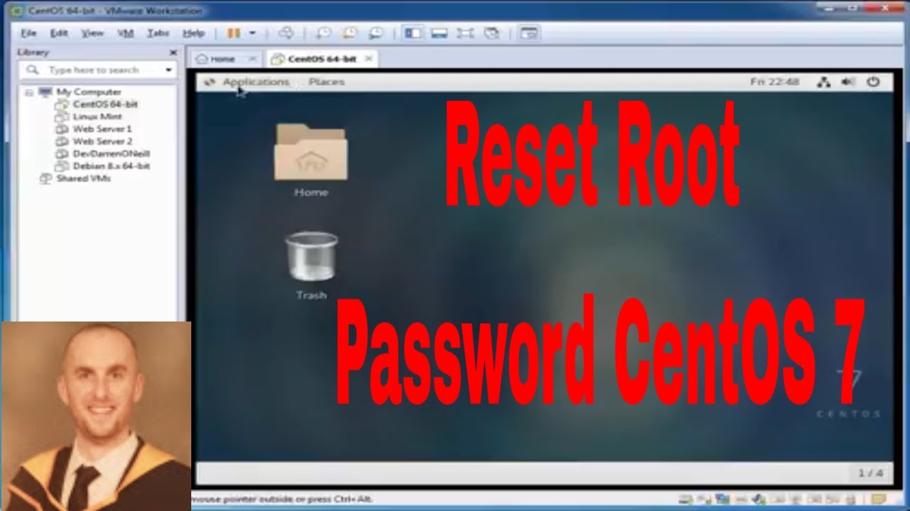 Reset root password Centos 7