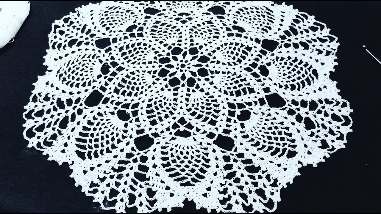 TAPETE Tejido a CROCHET de Piñas🌷Paso a Paso (1) #crochet #LasMaravillasdelCrochet