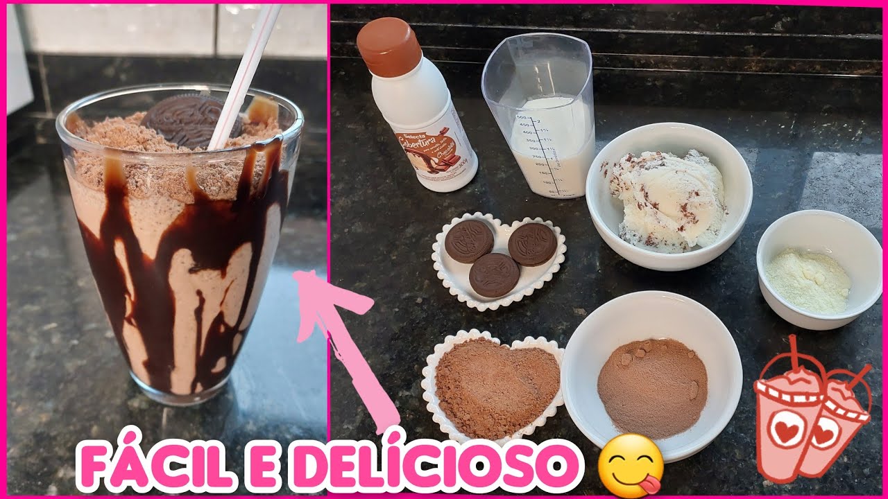 MILK SHAKE| MILK SHAKE CASEIRO | MILK SHAKE FÁCIL 😋