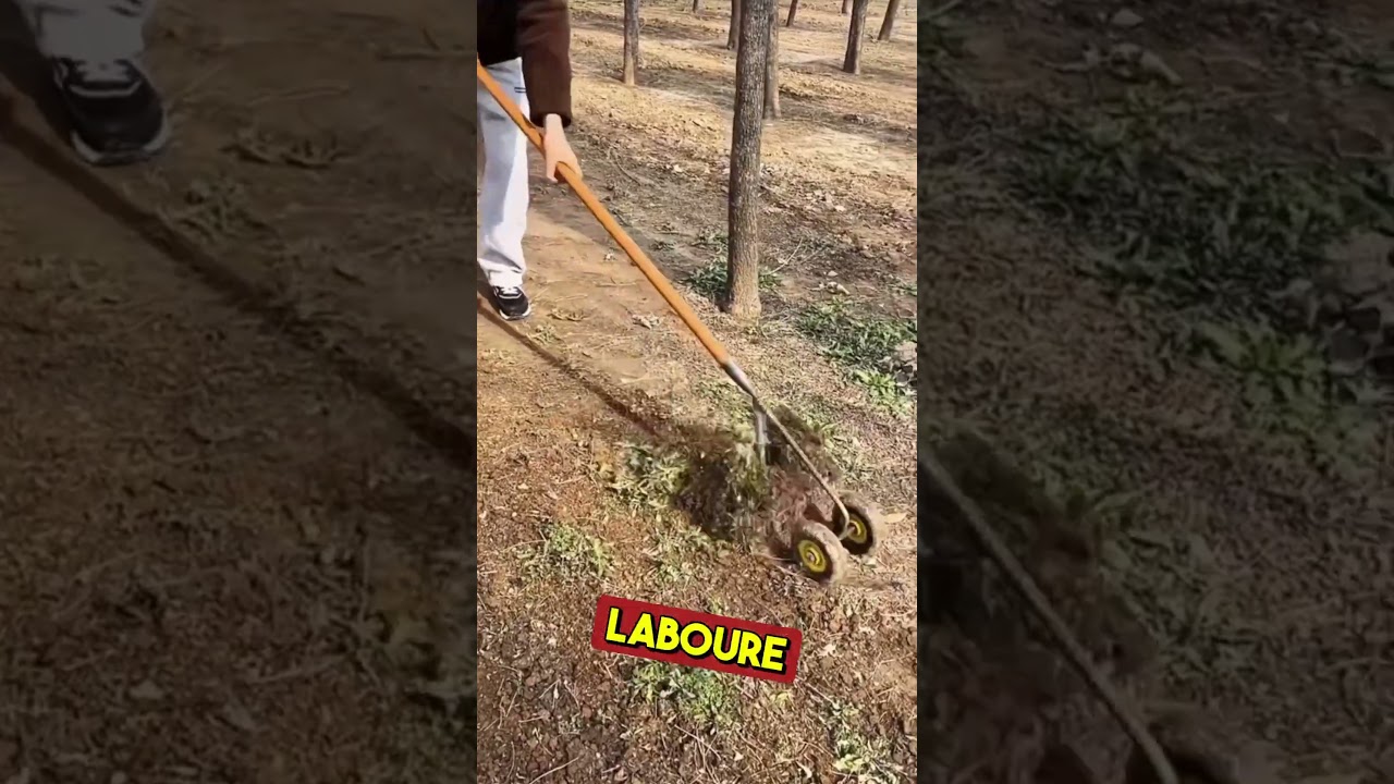 L&rsquo;inventeur de cet outil agricole &agrave; double roue est un g&eacute;nie !