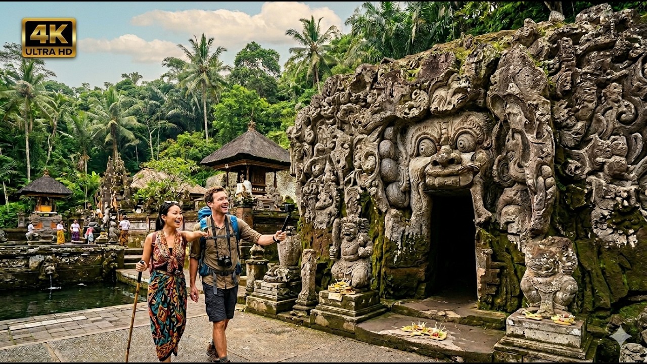 🇮🇩 Goa Gajah Bali 4K | Исследуем Храм Пещеры Слона в Убуде
