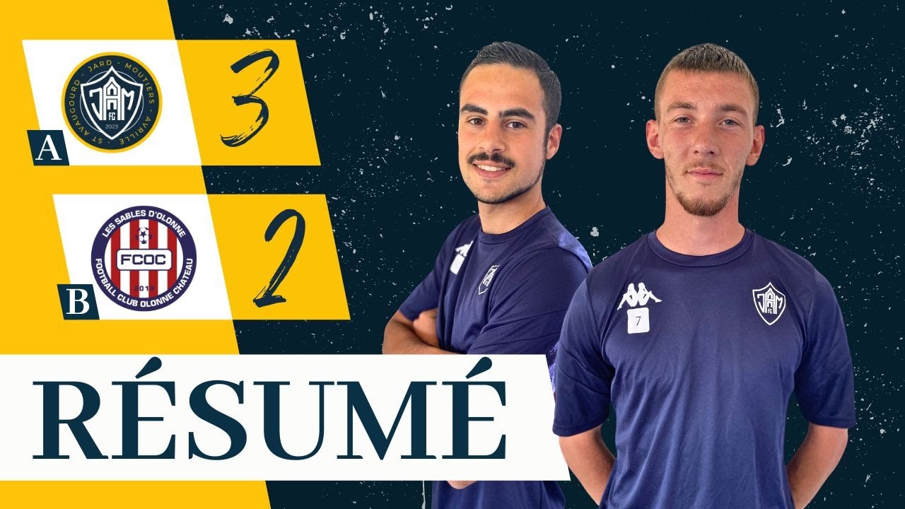 SÉNIORS | JAM FC A 3-2 FC OLONNE CHÂTEAU B | R3 - J13