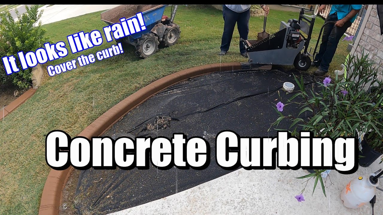 Landscape curbing and rain don't mix!