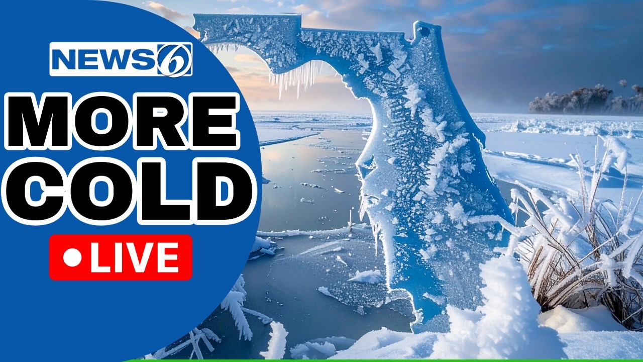 🔴NEWS 6 WEATHER LIVE AT 9:30 | Florida Freeze Returns Plus High Fire Danger