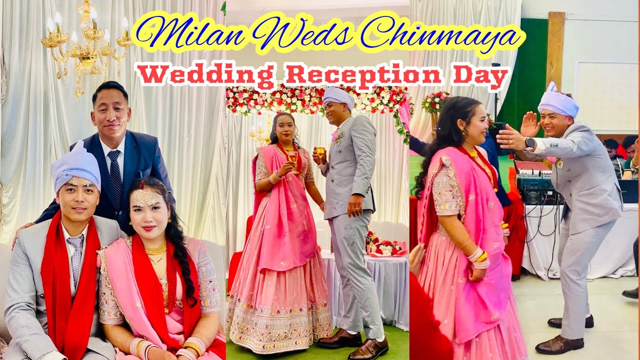 MILAN WEDS CHINMAYA || WEDDING RECEPTION DAY VIDEO || SRKC BANQUET ||