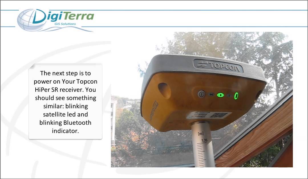 Configuring Topcon's HiPer SR with DigiTerra Explorer v7