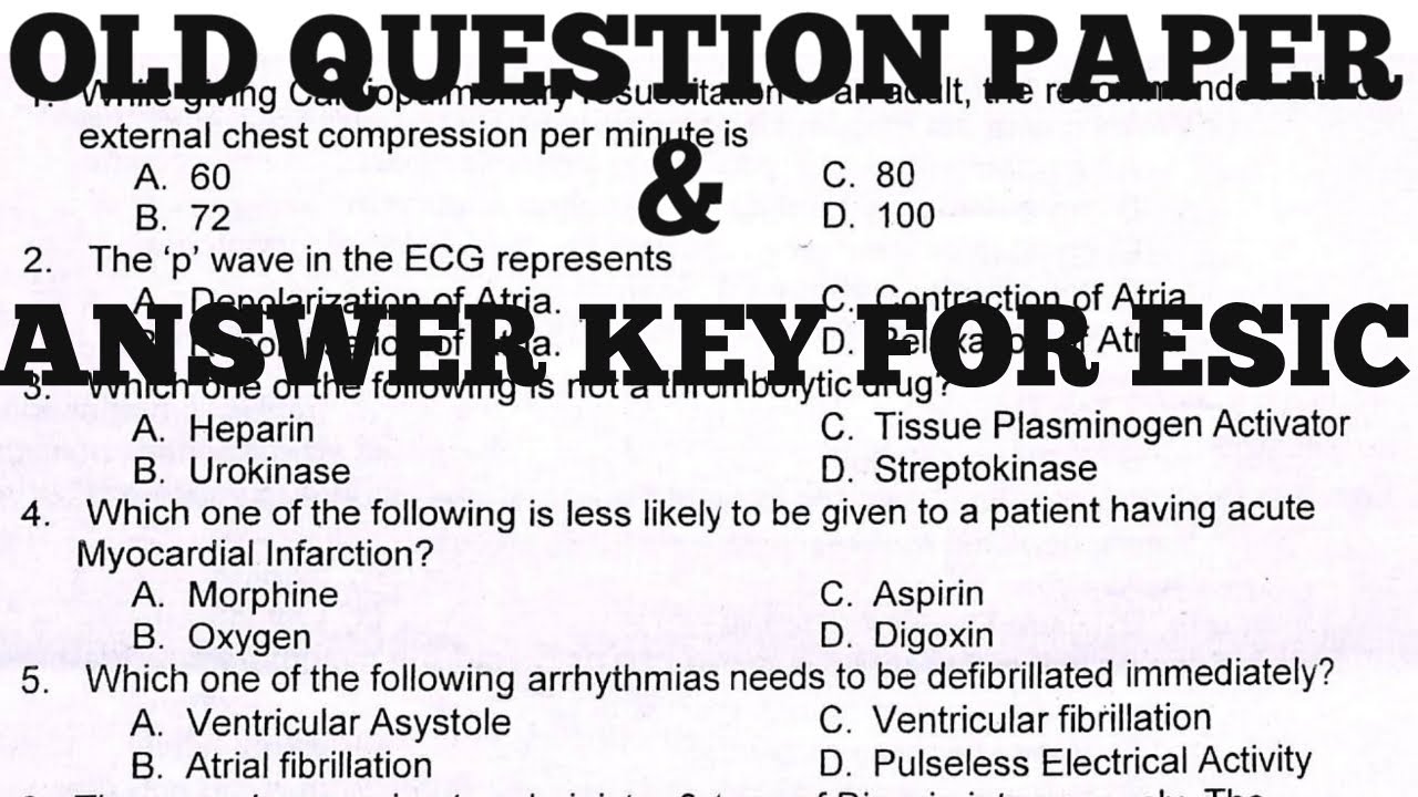 NURSING OFFICER OLD QUESTION PAPER & ANSWER / NURSING OFFICER EXAM ESIC, PGIMER, DSSB, AIIMS, JIPMER