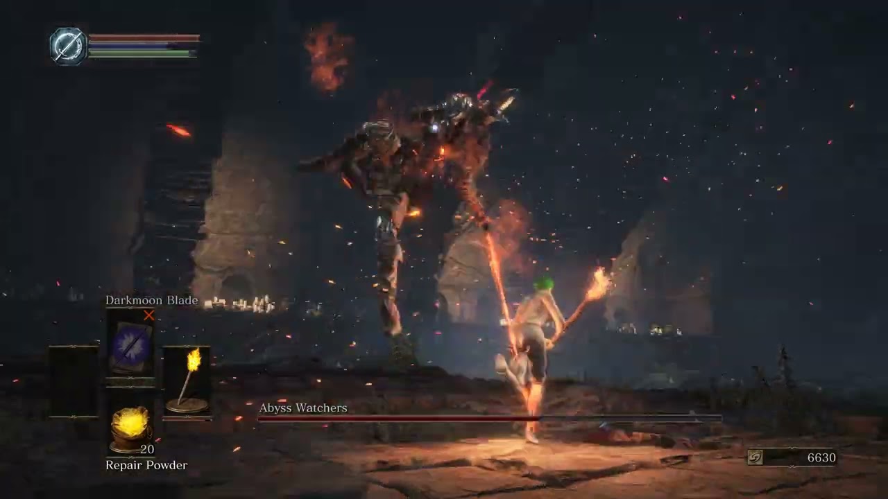 Abyss Watchers SL1 NG+7 +0 Torch No Rolling/Blocking/Parrying (No Rings, No Buffs)