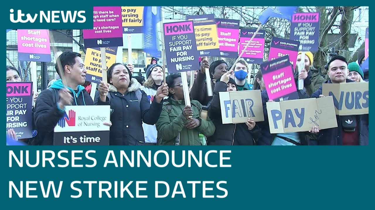 Nurses set to walk out of A&E and intensive care as strike action escalates | ITV News