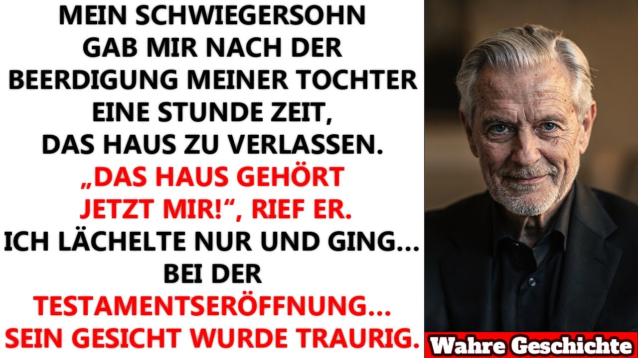 Nach dem Tod meiner Tochter warf mich mein Schwiegersohn aus dem Haus – doch im Testament …