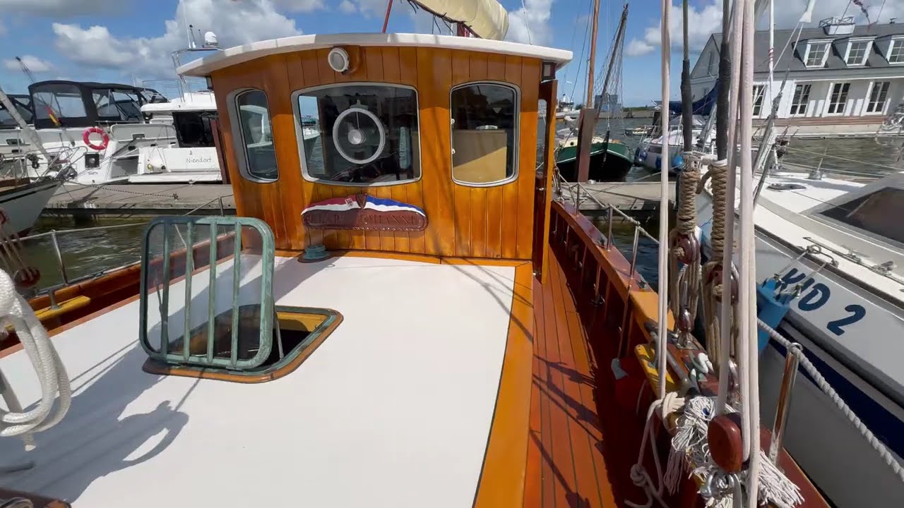 Einzigartiger Gaffelkutter – Tradition trifft Perfektion Deckview 120.000€ (sold)